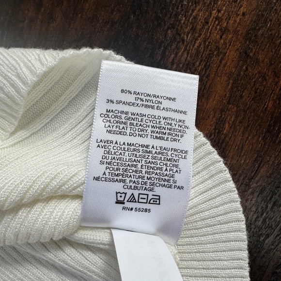 Express Ivory Ribbed Tank Top - Picture 5 of 5